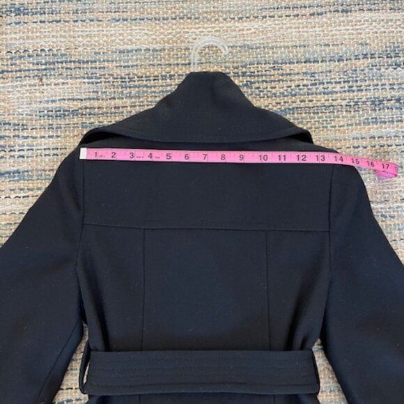 Old Navy Black Wool Pea Coat Jacket XS - Picture 11 of 16